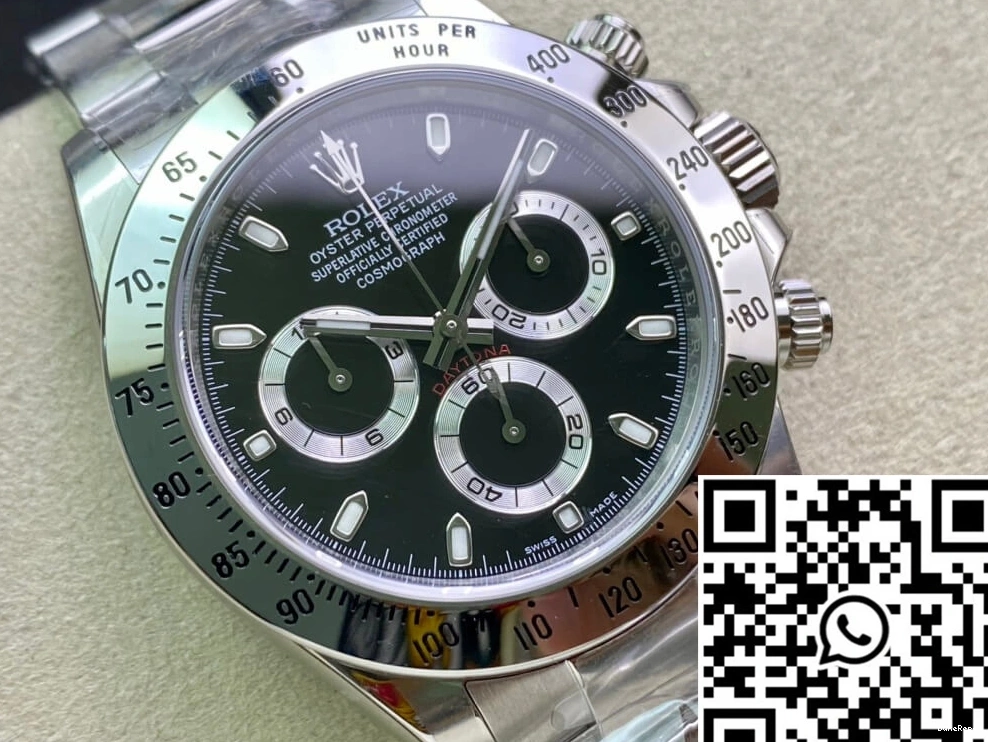 Steel Clean Daytona Stainless 116520 Cosmograph Factory Bezel Rolex 0120